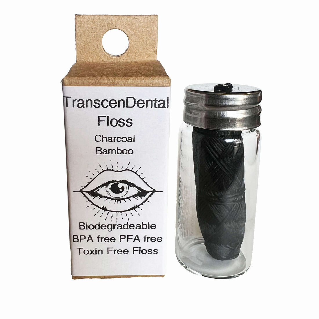 Activated charcoal all natural bamboo floss organic natural floss